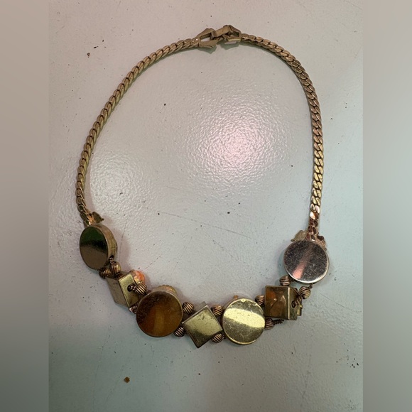 Vintage gold plated slider necklace - Picture 2 of 2